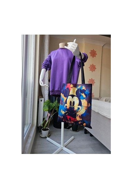 Mickey Mouse Tasarım Bez Çanta modelleri