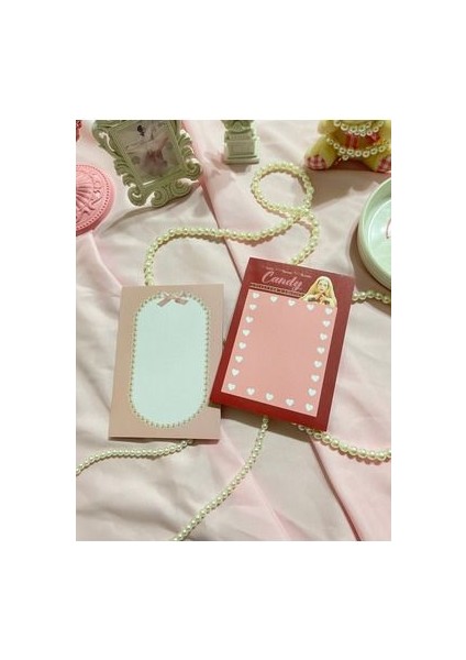 2'li Tutkallı A6-A6 Notepad Defter Seti Coquette