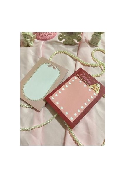 2'li Tutkallı A6-A6 Notepad Defter Seti Coquette