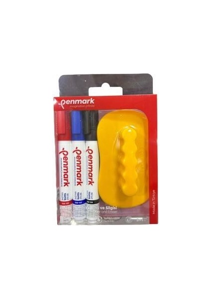 Beyaz Tahta Kalemi 3 Lü Set+Silgi 8683181702080 HS-305-TK3S 709711