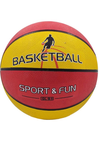 Basketbol Topu Sarı - Kırmızı
