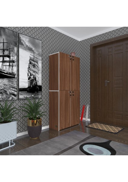 Kenzlife Ayakkabılık Ayakkabı Dolabı Kilitli Be Real Cvz 160*70*32 Kapaklı Arkalıklı Ofis Dolabı Iki Bölme fiyatları