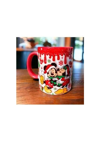 Mickey ve Minnie Tasarım Kupa Bardak Hediyelik