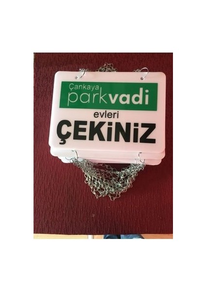 Çekiniz Itiniz Yazısı Pleksi Askılı