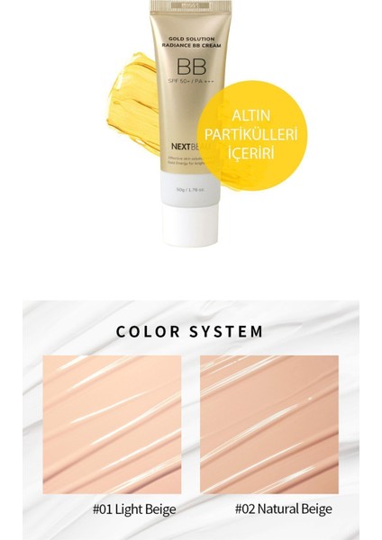 Yüksek Kapatıcı Gold Radiance Bb Krem (Light Bej)