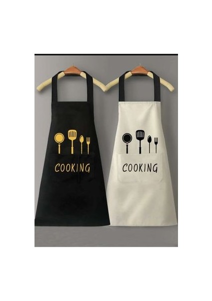 Cooking Leke Tutmaz Çift Mutfak Önlüğü