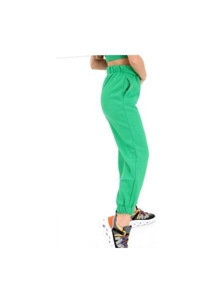 Yüksek Bel Lastikli Paça Yesil Eşortman Altı modelleri