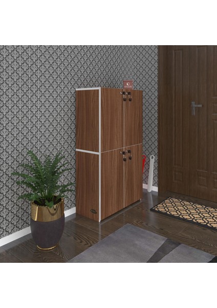 Kenzlife Ayakkabılık Ayakkabı Dolabı Kilitli Be Real Cvz 120*70*32 Kapaklı Arkalıklı Ofis Dolabı Iki Bölme fiyatları