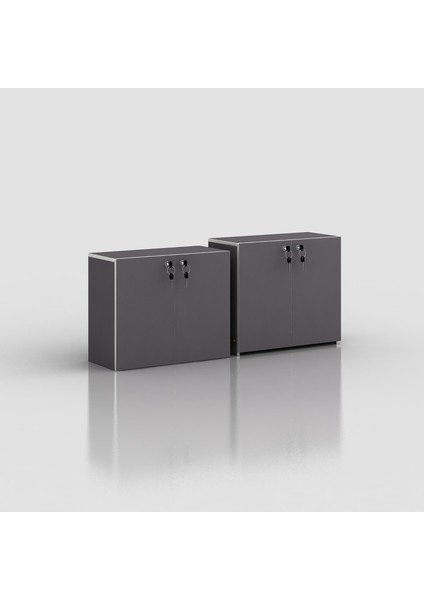 Kenzlife Ayakkabılık Ayakkabı Dolabı Kilitli Be Real Gri 120*70*32 Kapaklı Arkalıklı Ofis Dolabı Iki Bölme modelleri