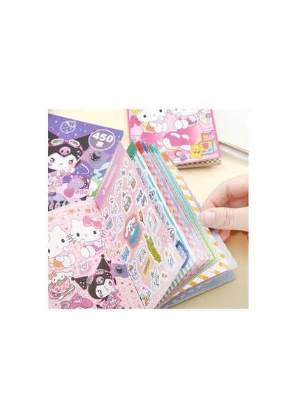 Sanrio Kuromi Karakter Sticker Defter Seti 1 Adet