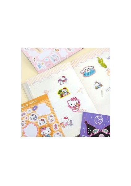 Sanrio Kuromi Karakter Sticker Defter Seti 1 Adet