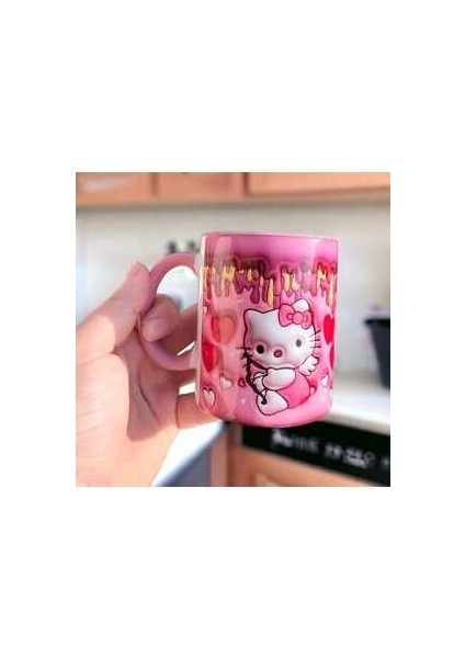 Hello Kitty Tasarım Kupa Bardak-Hediye Kupa Bardak