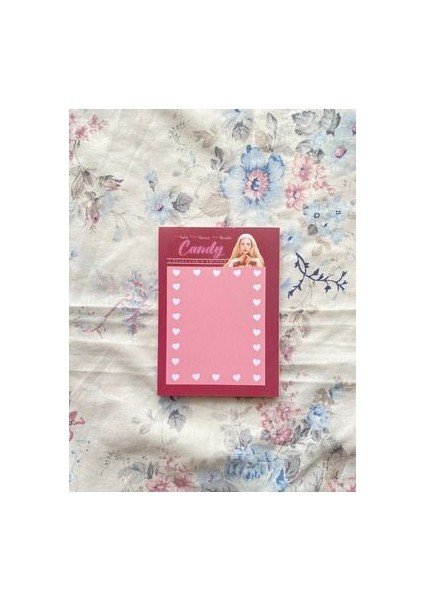 Coquette Candy Tutkallı A6 Notepad Defter Planlayıcı To Do List Bloknot Özellikli
