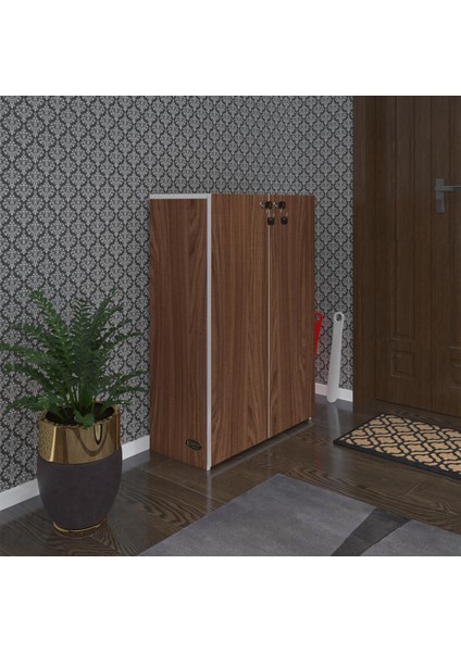 Kenzlife Ayakkabılık Ayakkabı Dolabı Kilitli Be Real Cvz 100*70*32 Kapaklı Arkalıklı Ofis Dolabı fiyatları