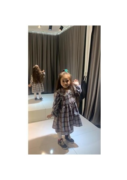 Ekose Kız Çocuk Elbisesi fiyatları