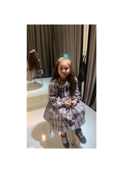 Ekose Kız Çocuk Elbisesi fırsatları