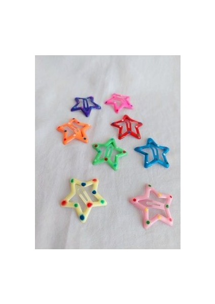 Beyazdükkan Yıldız Toka Seti 8'li Karışık Renk fiyatları