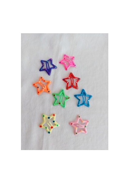 Beyazdükkan Yıldız Toka Seti 8'li Karışık Renk fırsatları