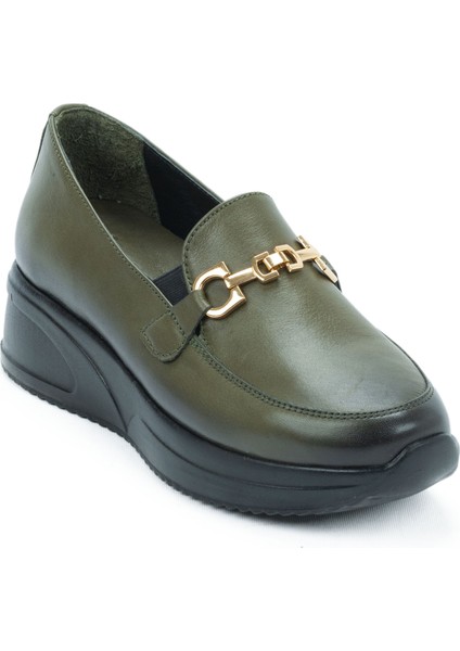 Kadın Deri Anatomik Hafif Dolgu Topuk Günlük Ayakkabı Hostes Ayakkabısı modelleri