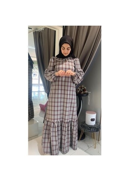 Ekose Tesettür Elbisesi fırsatları