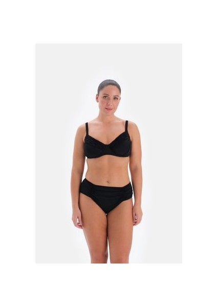 Siyah 3237BK Balenli Toparlayıcı Bikini Tk