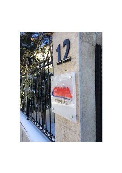 Kapı Giriş - Büro Ofis Tabelası (8 mm Buzlu)