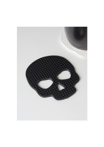 Skull Bardak Altlığı 2'li Set Siyah Beyaz indirimleri