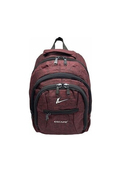 Unisex Bordo Laptop Bölmeli Seyahat Spor ve Okul Sırt Çantası fırsatları