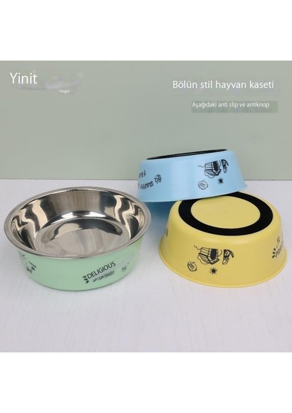 Pet Kaymaz Kase Köpek Kedi Köpek Kasesi Kedi Kase Çift Kase Köpek Maması Kasesi Köpek Kase Pirinç Kasesi Su Kasesi Kedi Kase (Yurt Dışından)