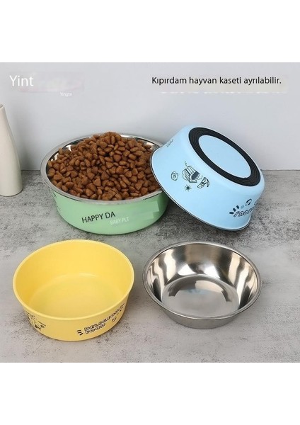 Pet Kaymaz Kase Köpek Kedi Köpek Kasesi Kedi Kase Çift Kase Köpek Maması Kasesi Köpek Kase Pirinç Kasesi Su Kasesi Kedi Kase (Yurt Dışından)