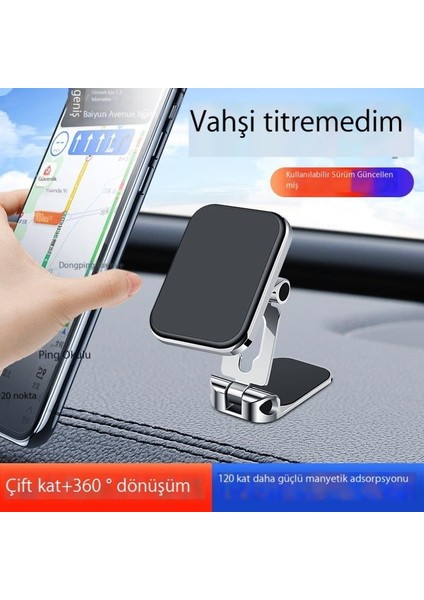 Araba Cep Telefonu Tutucusu Dönen Güçlü Manyetik Manyetik Tutucu Araba Cep Telefonu Navigasyon Tutucusu (Yurt Dışından)