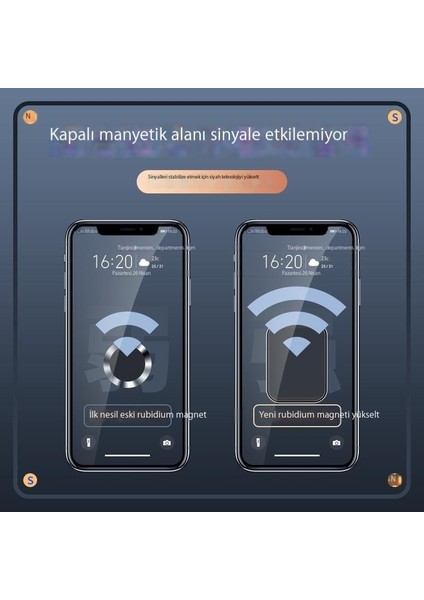 Araba Cep Telefonu Tutucusu Dönen Güçlü Manyetik Manyetik Tutucu Araba Cep Telefonu Navigasyon Tutucusu (Yurt Dışından)