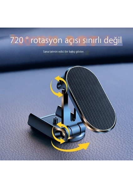 Manyetik Araba Katlanır Cep Telefonu Tutucusu Pano Yapışkanlı Cep Telefonu Tutucusu (Yurt Dışından)