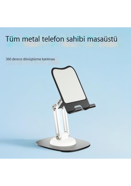 Dönen Ayarlanabilir Cep Telefonu Standı Katlanır Yaratıcı Taşınabilir Tembel Cep Telefonu Standı Masaüstü (Yurt Dışından)