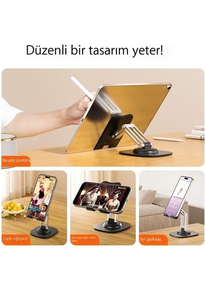 Dönen Cep Telefonu Tutucusu Ayarlanabilir Kaldırma Tablet Tutucusu Canlı Yayın Cep Telefonu Tutucusu (Yurt Dışından)