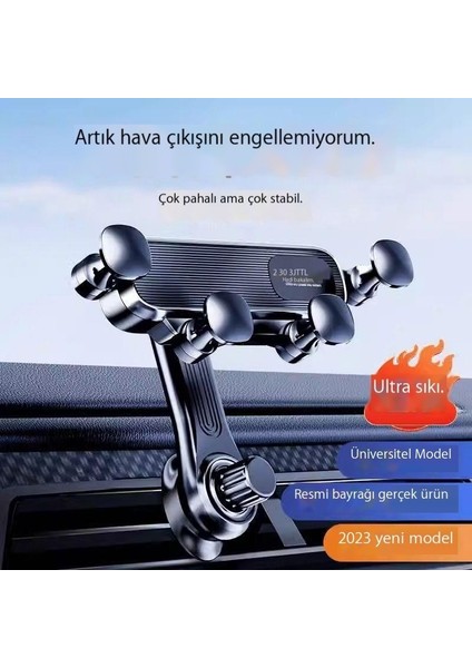 Araba Cep Telefonu Tutucusu, Hava Çıkışını Engellemeden Döner, Navigasyon Braketini Sabit Yerçekimi Evrensel (Yurt Dışından)