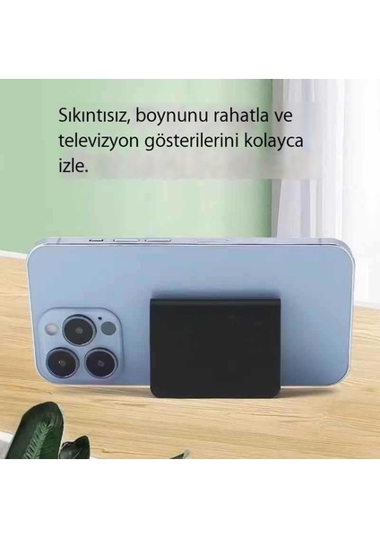 Mini Taşınabilir Masaüstü Cep Telefonu Standı Evrensel Çok Fonksiyonlu Tembel Stand (Yurt Dışından)