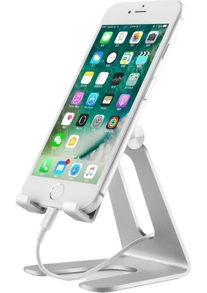 Cep Telefonu Standı Masaüstü Standı Ayarlanabilir Metal Tablet Şarj Tabanı (Yurt Dışından)