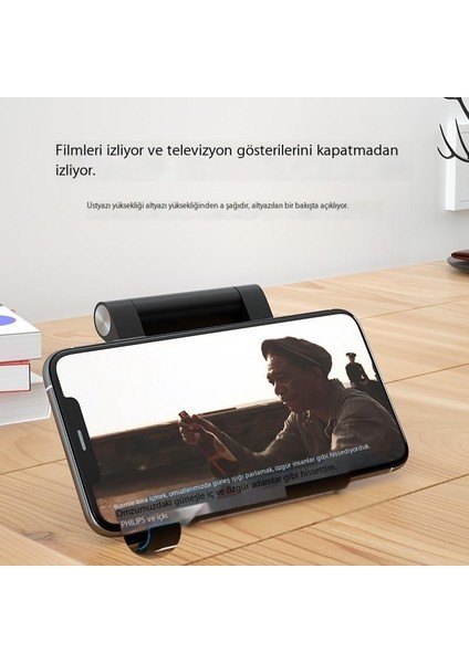 Ayarlanabilir Açılı, Katlanabilir, Taşınabilir, Basit, Ev Kullanımı, Kompakt ve Çok Amaçlı Cep Telefonu Masaüstü Tembel Standı (Yurt Dışından) fırsatları