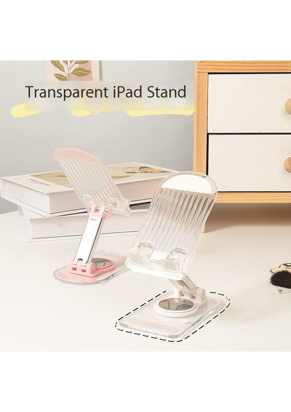 Akrilik Masaüstü Cep Telefonu Tutucusu Masaüstü Dönen Katlanabilir Tembel Kaymaz Tablet Destek Standı (Yurt Dışından) modelleri