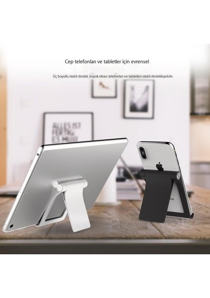 Cep Telefonu Tablet Masaüstü Standı Cep Telefonu Standı Tablet Katlanır Tembel Video Standı (Yurt Dışından) fiyatları