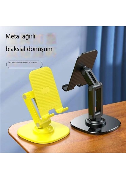 Dönen Cep Telefonu Tutucusu Masaüstü Çok Fonksiyonlu Evrensel Tablet Tutucu Taşınabilir Iki Eksenli Katlanır Kaldırma (Yurt Dışından) fiyatları