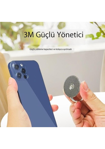 Cep Telefonu Halka Toka Tutucu Dayanıklı Tembel Güçlü Yapışkanlı Arka Etiket Halka Tutucu Uygun (Yurt Dışından)