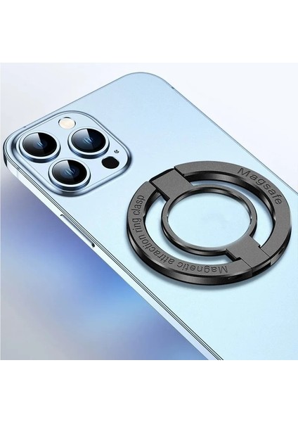 Cep Telefonu Için Uygun Manyetik Halka Toka Ayarlanabilir Alaşımlı Manyetik Masaüstü Cep Telefonu Tutucusu (Yurt Dışından)