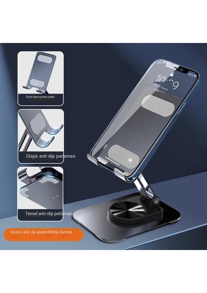 Cep Telefonu Canlı Yayın Standı Geri Çekilebilir Katlanır Masaüstü Çok Fonksiyonlu Tembel Telefon Standı Tablet Standı (Yurt Dışından)