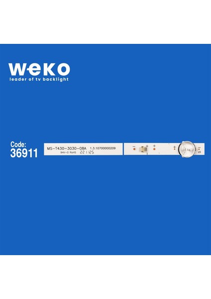 WKSET-6207 36911X3 MS-T430-3030-08A SW-LE486558   3 Adet LED Bar