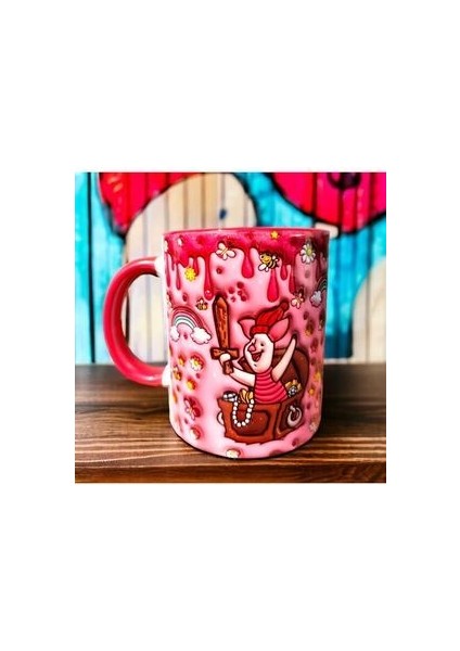 Korsan Piglet Winnie The Pooh Tasarım Porselen Kupa Bardak modelleri