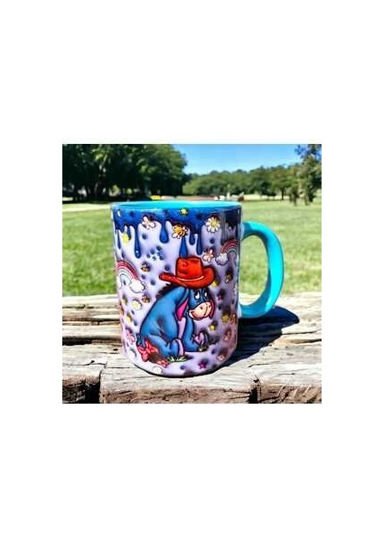 Kovboy Eeyore Winnie The Pooh Tasarım Porselen Seramik Kupa Bardak fiyatları