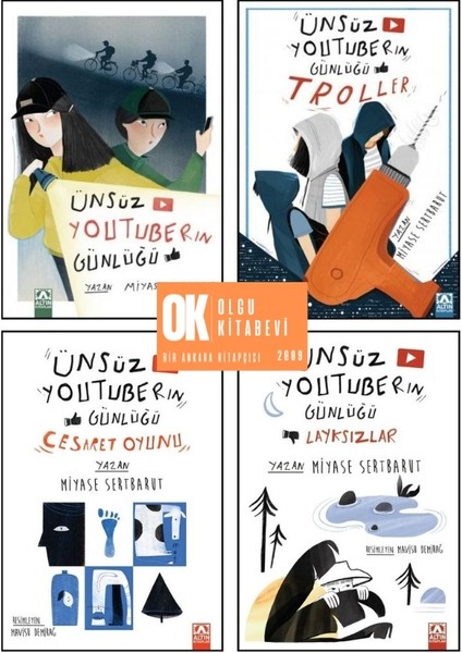 Ünsüz Youtuberın Günlüğü Troller - Cesaret Oyunu - Layksızlar 4 Kitap - Miyase Sertbarut