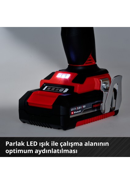 TE-CD 18 Li-i BL (2x2,0Ah), Akülü Darbeli Vidalama